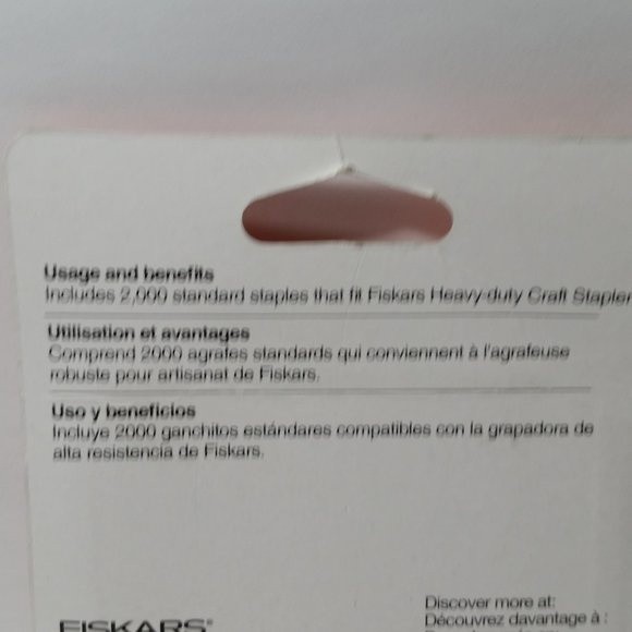 2 Fiskars Heavy Duty Craft Staples Refill Pack 2000 - Picture 5 of 7